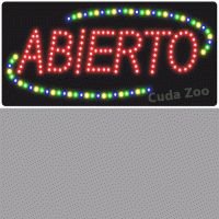 Affordable LED L7050 LED Spanish Open Sign, 12
